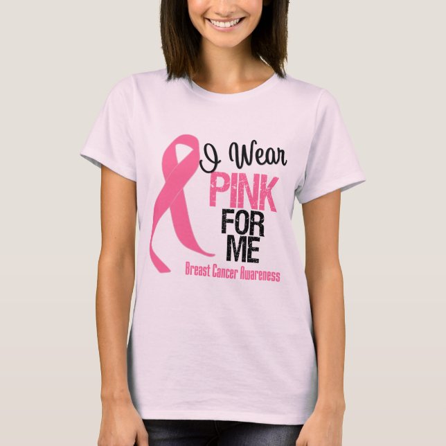 T-shirt Je Porte Du Rose Pour Moi (Devant)