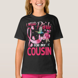 T-shirt Je Porte Du Rose Pour Mon Cousin Colibri