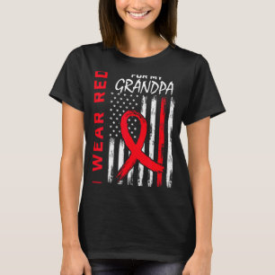 T-shirt Je Porte Du Rouge Pour La Journée De Sensibilisati