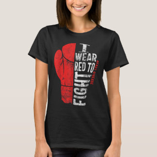 T-shirt Je porte du rouge pour lutter contre la sensibilis