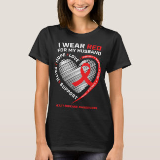 T-shirt Je Porte Du Rouge Pour Ma Sensibilisation Aux Mala