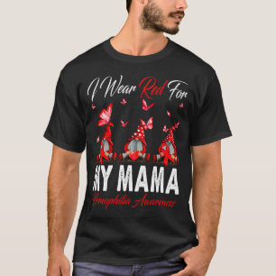 T-shirt Je Porte Du Rouge Pour MES Gnomes De Sensibilisati