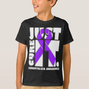 T-shirt Je Porte Du Ruban Purple Fibromyalgie Sensibilisat