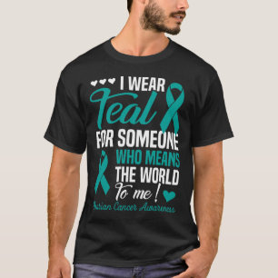T-shirt Je porte du sarcelle pour quelqu'un qui compte éno
