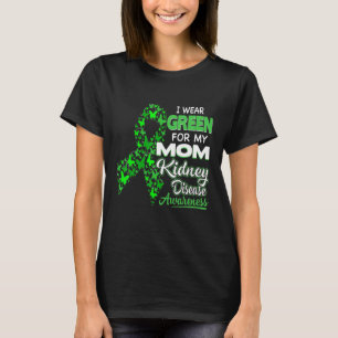 T-shirt Je Porte Du Vert Pour Ma Mère Sensibilisation Aux