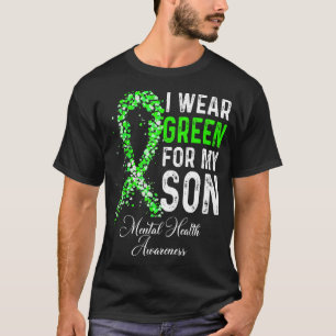 T-shirt Je Porte Du Vert Pour Mon Fils Sensibilisation À L