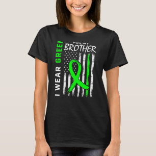 T-shirt Je Porte Du Vert Pour Mon Frère Kidney Disease
