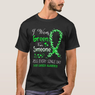 T-shirt Je Porte Du Vert Pour Quelqu'Un Sensibilisation Au