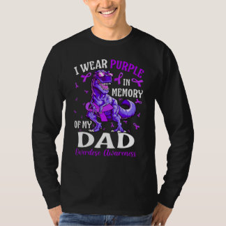 T-shirt Je porte du violet en mémoire de la sensibilisatio