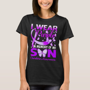 T-shirt Je Porte Du Violet En Mémoire Pour Mon Fils Surdos