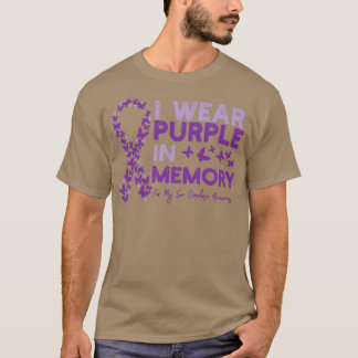 T-shirt Je Porte Du Violet En Mémoire Pour Mon Fils Surdos