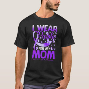 T-shirt Je porte du violet pour la sensibilisation à la pr