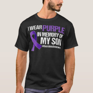 T-shirt Je Porte Du Violet Pour La Sensibilisation À La Su