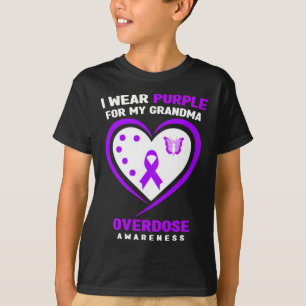 T-shirt Je Porte Du Violet Pour La Sensibilisation À La Su