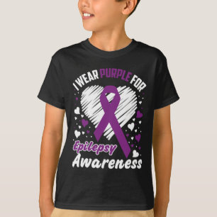 T-shirt Je porte du violet pour la sensibilisation à l'épi