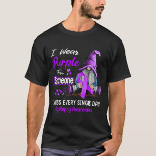T-shirt Je porte du violet pour la sensibilisation à l'épi