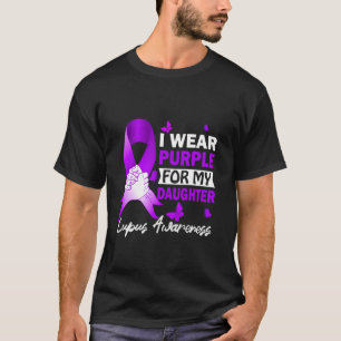 T-shirt Je Porte Du Violet Pour La Sensibilisation Au Lupu