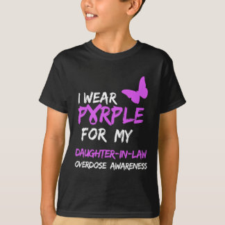 T-shirt Je Porte Du Violet Pour La Surdose De Ma Belle-Fil