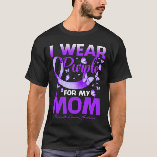 T-shirt Je Porte Du Violet Pour Ma Mère Académie De Cancer