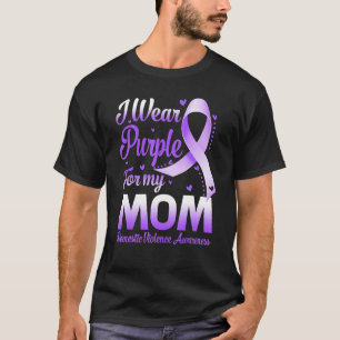T-shirt Je Porte Du Violet Pour Ma Mère Académie De Violen