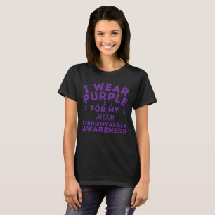 T-shirt Je Porte Du Violet Pour Ma Personnaliser De Fibrom