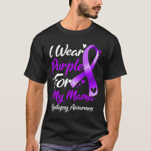 T-shirt Je Porte Du Violet Pour Mes Cadeaux De Sensibilisa