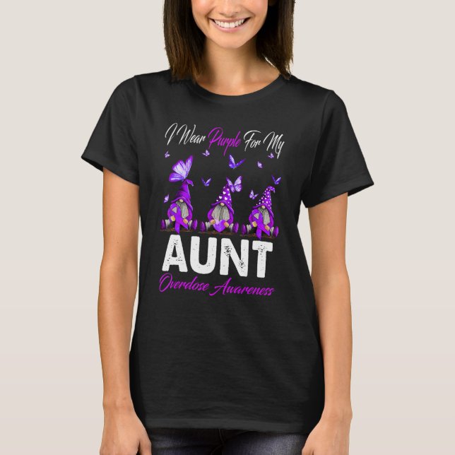 T-shirt Je Porte Du Violet Pour Mon Gnome De Sensibilisati (Devant)