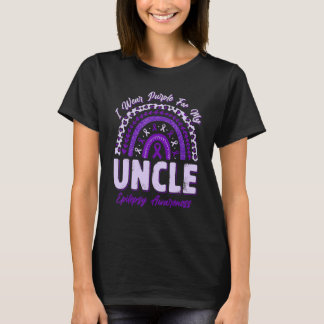 T-shirt Je porte du violet pour mon oncle Sensibilisation