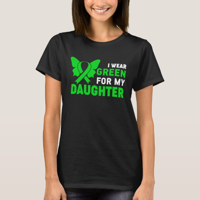 T-shirt Je Porte Fille Ruban Tante Luminosité de sensibili (Devant)