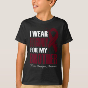 T-shirt Je Porte La Bourgogne Pour Mon Frère Aneurysme Cer