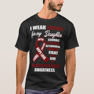 T-shirt Je Porte La Tête De Bourgogne Et La Sensibilisati