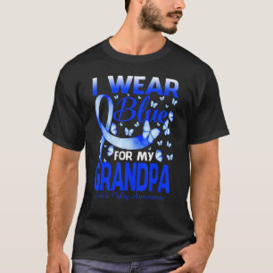 T-shirt Je porte le bleu pour la conscience paralysante de