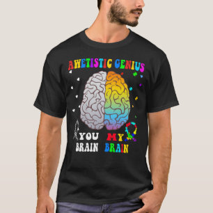 T-shirt Je porte le bleu pour la sensibilisation sur l'aut