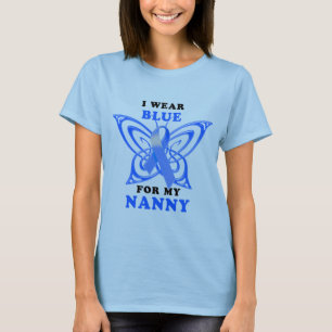T-shirt Je porte le bleu pour ma bonne d'enfants