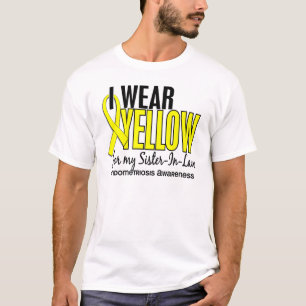T-shirt Je porte le jaune pour ma belle-soeur 10