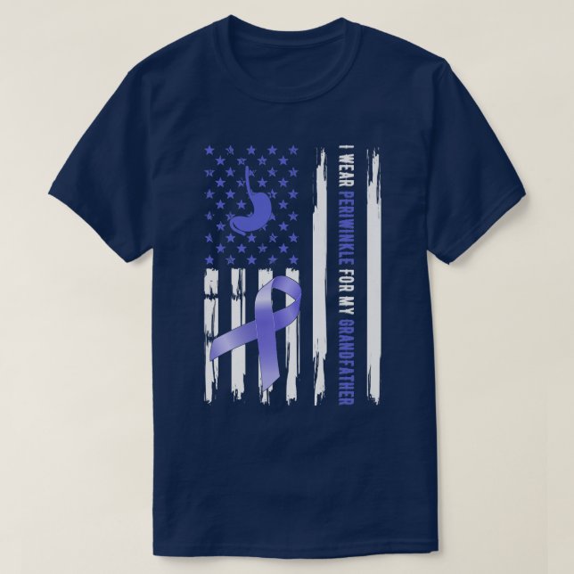 T-shirt Je Porte Le Périwinkel Pour Mon Grand-Père Esophag (Design devant)
