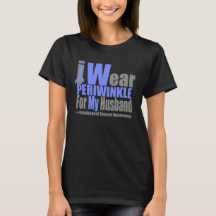 T-shirt Je Porte Le Pervenche Pour Le Cancer De L'oesophag
