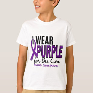 T-shirt Je porte le pourpre pour le Cancer pancréatique d