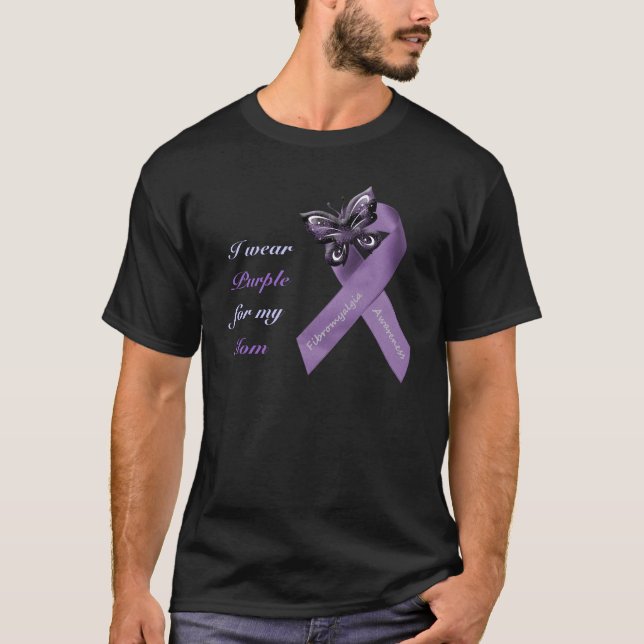 T-shirt Je porte le pourpre pour le mon…. (Devant)