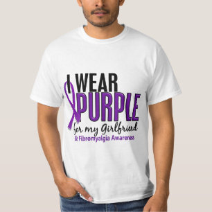T-shirt Je porte le pourpre pour ma fibromyalgie de l'amie