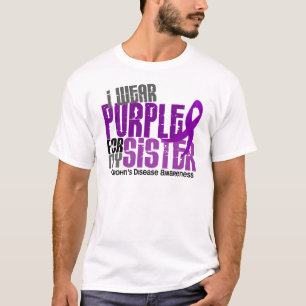 T-shirt Je porte le pourpre pour ma maladie de Crohn de la