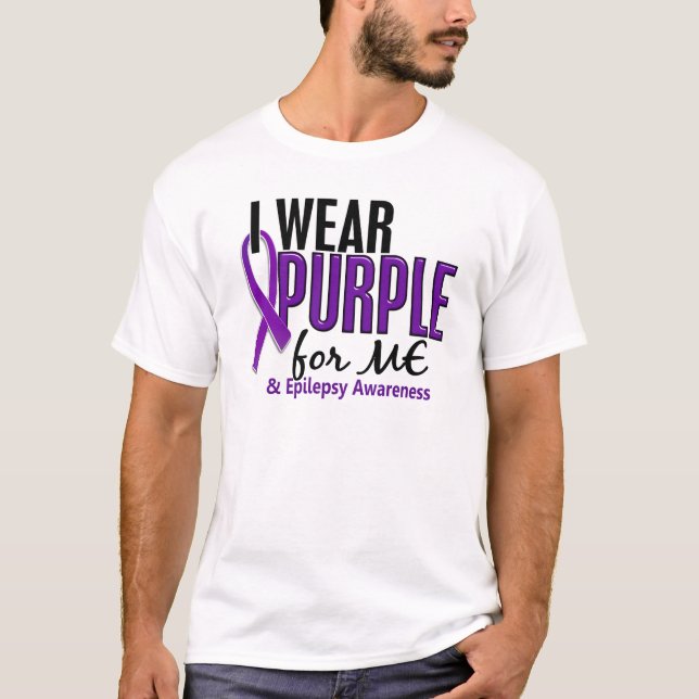 T-shirt Je porte le pourpre pour MOI l'épilepsie 10 (Devant)
