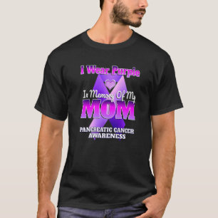 T-shirt Je Porte Le Purple En Mémoire De Ma Mère Cance P