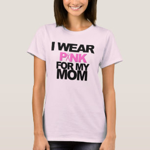 T-SHIRT JE PORTE LE ROSE POUR MA CONSCIENCE DE CANCER DU