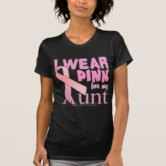 T-shirt Je porte le rose pour ma conscience T de tante