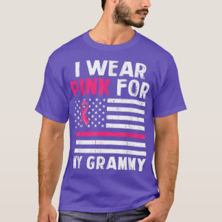 T-shirt Je Porte Le Rose Pour Ma Danse De Poitrine Grammy