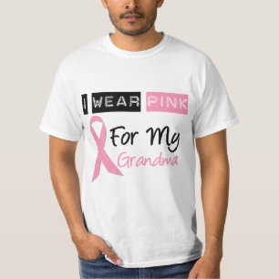 T-shirt Je porte le rose pour ma grand-maman