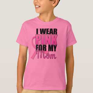T-shirt Je porte le rose pour ma maman