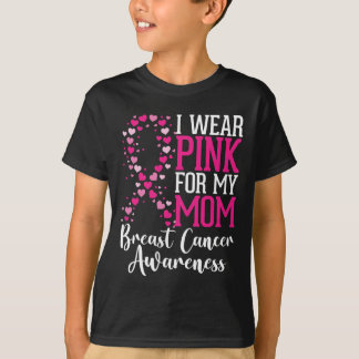 T-shirt Je Porte Le Rose Pour Ma Mère Sensibilisation au c