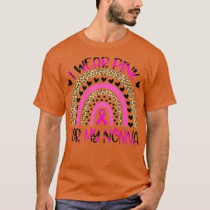 T-shirt Je Porte Le Rose Pour Ma Nonna Sensibilisation Au